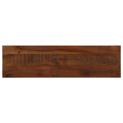 vidaXL Tischplatte, Holzplatte Rechteckig, Massivholzplatte für Tisch Esstisch Couchtisch, Ersatztischplatte, 120x40x2,5cm Altholz Massiv