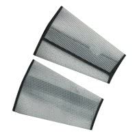 7 in. Medium Cane Mesh Sleeves, Long Cloth Hook and Eye Closure - White