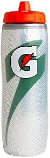 Gatorade Insulated Squeeze Bottle, Silver, 30oz