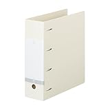 リヒトラブ D型 リングファイル 大容量 A4 4穴 収容枚数 750枚 白 G1290-0