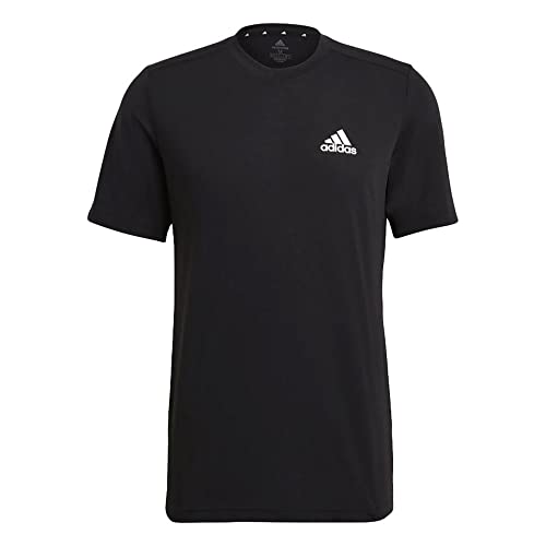Adidas Mens Fr Tee Black/White Medium #TOP2