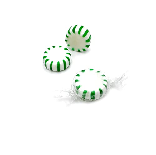 Laetafood Arcor Spearmint Starlights Discs Individually Wrapped Hard Candy - 1 Pound Bag #TOP2