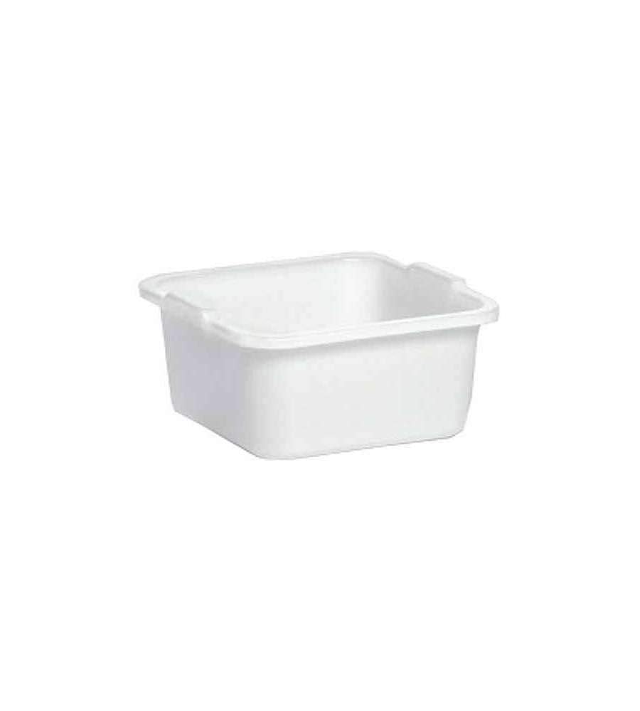 STEFANPLAST Barreño cuadrado de polietileno, blanco, 34 cm, polietileno