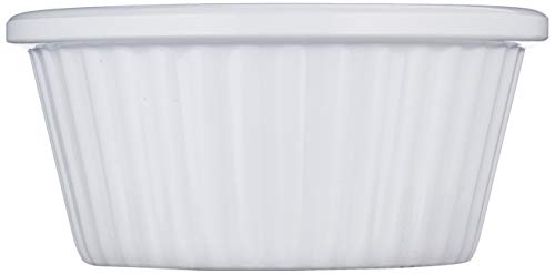 Utopia Fluted Melamine Ramekin 1oz White, Pack of 12 - Image 3