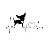Stickers Voor Auto’S Car Sticker 3D 15.2 * 8.6Cm Chihuahua Dog Heartbeat Sticker On Car Funny Stickers And Decals Vinyl…