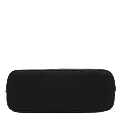 FashionPuzzle Faux Leather Small Dome Crossbody Bag with Chain Strap4