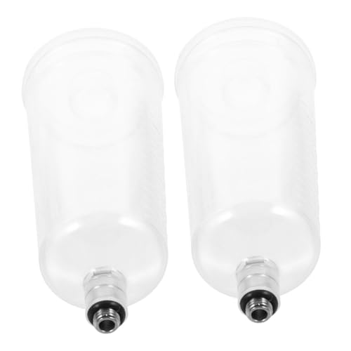 Uonlytech 2Pcs Replaceable Airbrush Paint Cup Lightweight Plastic Pigment Container for Even Coverage Artistic and Industrial Applications for Airbrush Machines