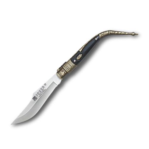 Joker Navaja clásica N104C con puño zamak - ABS, hoja de 8,5 cm, 60 gr, acero inox 420, herramienta de pesca, caza, camping y senderismo