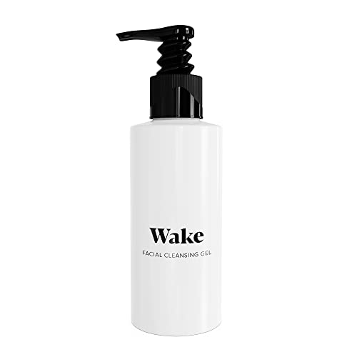 Wake Skincare Limpiador facial Limpiador facial espumoso, Limpiador facial exfoliante para mujeres, Limpiador hidratante, Limpiador facial sensible a la piel, Limpiador facial en gel - 150 ml