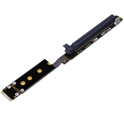 ADT-Link M.2 NVMe to PCIe 3.0 x16 Extender Gen3/3.0 Riser Adapter Jumper BTC Mining Cable GPU GTX RTX Graphics Video Cards NVIDIA AMD (R43SD-WK, 25cm)