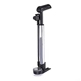 YUANGANG Mini bomba portátil para bicicleta, mini bomba para bicicleta, compacta, plegable, de alta presión, inflador portátil, inflador de alta presión, bomba plegable, 330 mm x 110 mm (plata)