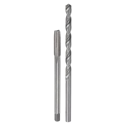 sourcing map Gewindebohrer Set M8x1.25x100/8mm, Gewindeschneider- und Bohrer set, Gewindeschneidwerkzeug
