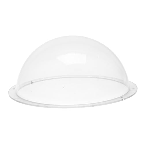 Operitacx Protector de Carcasa para Cámara de Seguridad Redonda de Acrílico Transparente Resistente y Condiciones Exteriores para Vigilancia Interior y Exterior