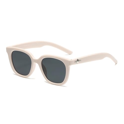 Lunettes de soleil rectangle beige jachère pour vos sorties en ville