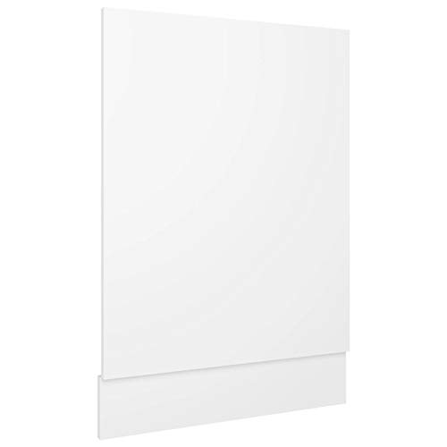 Gecheer Tapa para lavavajillas con rodapié, panel frontal para lavavajillas, 45 x 3 x 67 cm (ancho x profundidad x alto), material de madera, color blanco