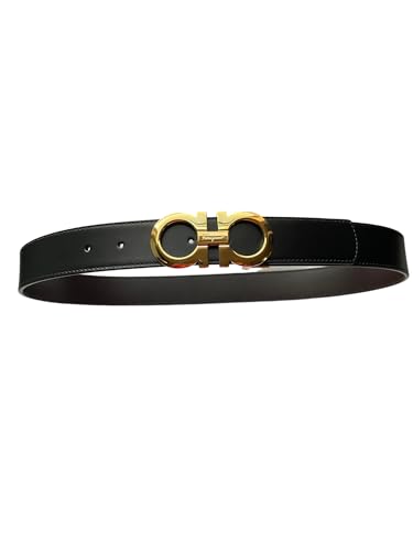 Salvatore Ferragamo Men's Black Brown Leather Reversible Silver Matte Gancini Buckle Belt4