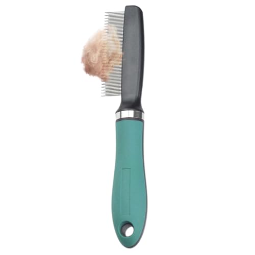 Läusekamm | Hundeläuse aus Edelstahl | Ergonomische Haustierpinsel für Rassen mit langen Haaren zum Entwirren des Badens