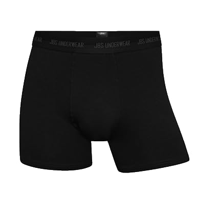 jbs 3-Pack Boxershorts für Herren Hanf-Baumwoll-Mischgewebe (DE/NL/SE/PL, Alphanumerisch, L, Schwarz)