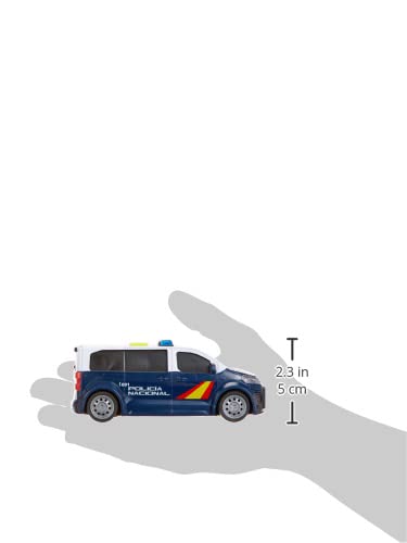 Dickie Toys Polizei-Van Citroën Space Tourer – Mit Licht & Sound, 15 Cm, Reibungsantrieb