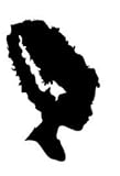 Bride of Frankenstein Head Silhouette Stickers Symbol 5.5' Decorative DIE Cut Decal for Cars Tablets LAPTOPS Skateboard - Black.