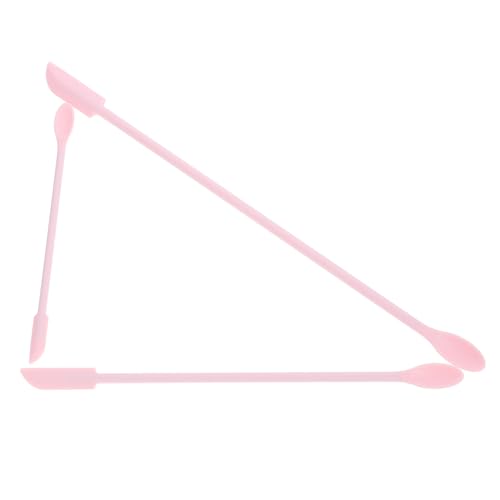 GARVALON 3 pièces Spatules Silicone pour Maquillage Lot de Grattoirs et Lotion Ustensiles Beauté Polyvalents pour Cosmétiques Lotion Corps et Soin des Cheveux