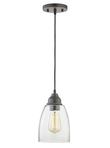 Wisbeam Pendant Lighting Fixture, Hanging Ceiling Lights With E26 Medium Base Max. 60 Watts, Etl Rated, Bulbs Not Included, Bronze, 2-Pack #TOP4