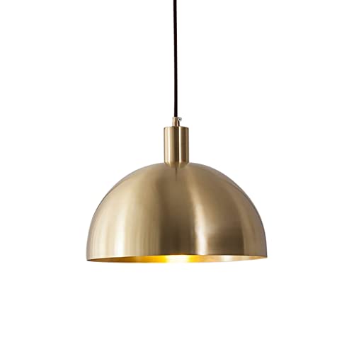 KXEcoLife Lámpara de araña Moderna de latón, luz Completa Creativa, lámpara de Techo Colgante para Sala de Estar, para Comedor, Dormitorio, mesita de Noche, iluminación de Mesa de Bar, Cobre