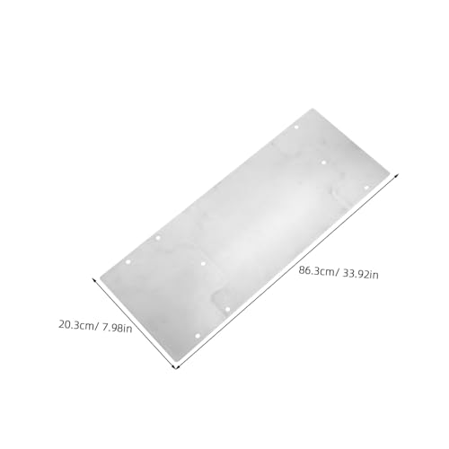 Plaque de protection bas de porte inox anti-rayures intérieur extérieur