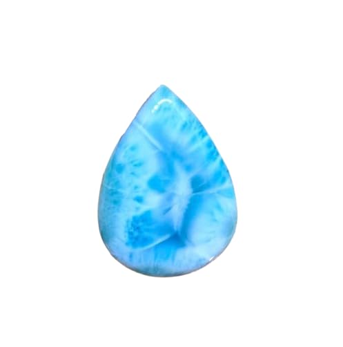 Larimar cabochon poire 43x30mm une pierre de sérénité pour bijoux poétiques