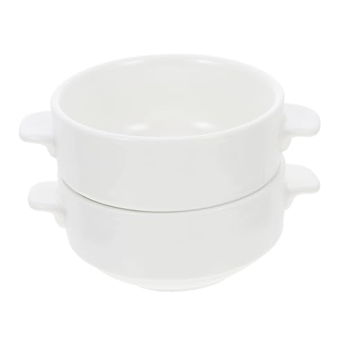 DOITOOL 2 Piezas Cuencos de con Asas para Sopa y Cereales Aptos para Comidas Calientes y Frías para Ramen Ensaladas y Huevos al Vapor Diseño Práctico y Seguro para Uso Diario