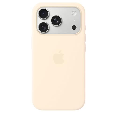 Apple iPhone 17 Pro Silikon Case mit MagSafe - Vanille