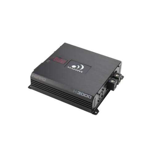 Image of Massive Audio H3000 | 3000W RMS 1-Ohm Monoblock - Class D Amp, High Power, Competition-Grade Bass, Dual Power Inputs & Protective Circuitry - Hippo Series Amplifier