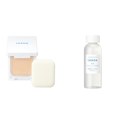 【セット買い】イハダ フェイスパウダー 薬用フェイスプロテクトパウダー 肌荒れ UV ノンコメドジェニック シミ 花粉 PM2.5 【医薬部外品】 本体 9g + イハダ 化粧水 薬用ローション(とてもしっとり) 敏感肌 乾燥 肌荒れ 低刺激 うるおい 【