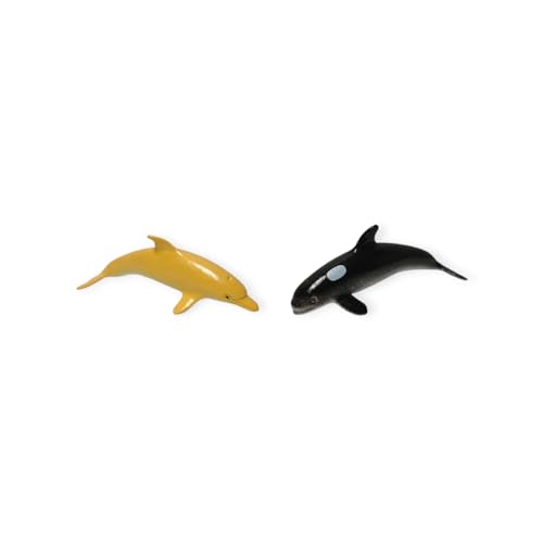 Image of Small Kids Sea & Wild Animal Toys Sets for Fun, Educational, Spark Imagination and Learning (Multi Choice Sets) (Shark Fish) 12pcs