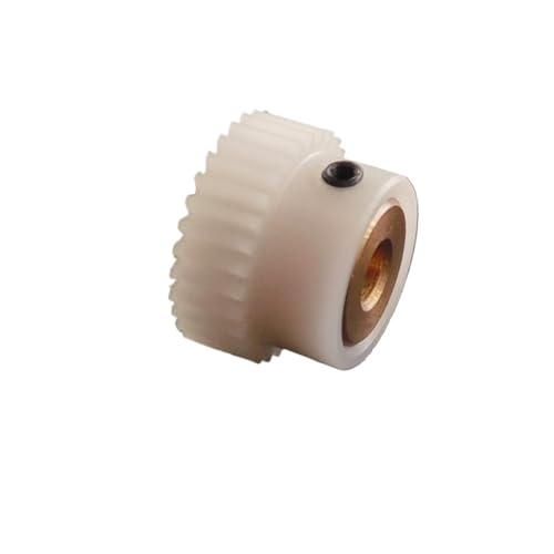 Cylindrical Drive 1pc 0.8 Module 45T Plastic Spur Gear with Copper Sleeve Straight Teeth Cylindrical Gear 0.8M 45 Teeth Pinion Gear Rack Machinery(10mm bore)