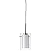 Single Pendant Clear/White Glass