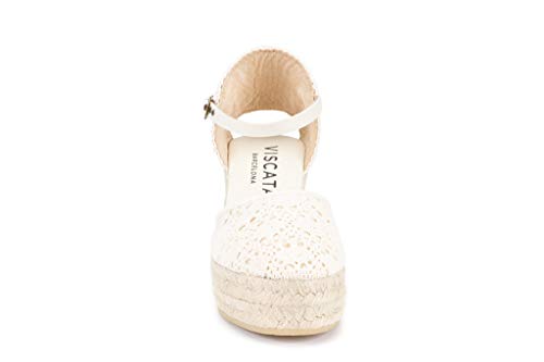Image of VISCATA Satuna Women's Sandals Espadrille Canvas Buckle Wedges