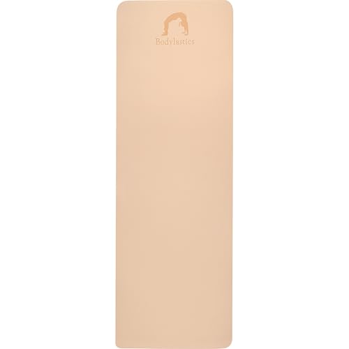 Image of Bodylastics Yoga Mat for Men and Women with Carry Bag TPE 6ft x 2ft x 6mm Large Size Anti Slip & Anti Tear Workout Mat
