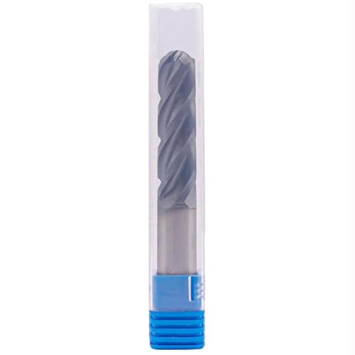 Image of BestParts 1 /2 inch 4 Flute Ball Nose Solid Carbide Long End Mill - AlTiN Coated | 30 Degree Helix, 1 /2 inch Cutting Diameter, 1 /2 inch Shank Diameter, 2 inch Length of Cut, 4 inch Overall Length