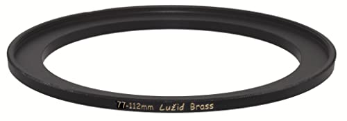 LUŽID 77mm to 112mm Brass Step Up Ring Filter Adapter Luzid