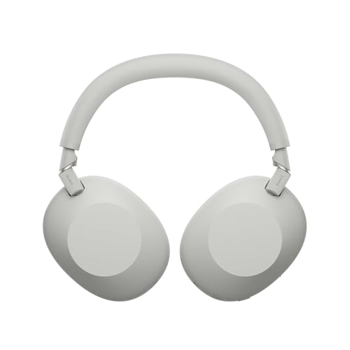 Image of Sony WH-1000XM6 /S Best Wireless Noise Canceling Headphones Platinum Silver Bundle with Deco Gear Wood Headphone Display Stand Secure Tabletop Holder /Gaming Headset Hanger