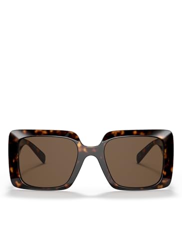 Versace VE 4405 108/73 Havana Plastic Rectangle Sunglasses Brown Lens