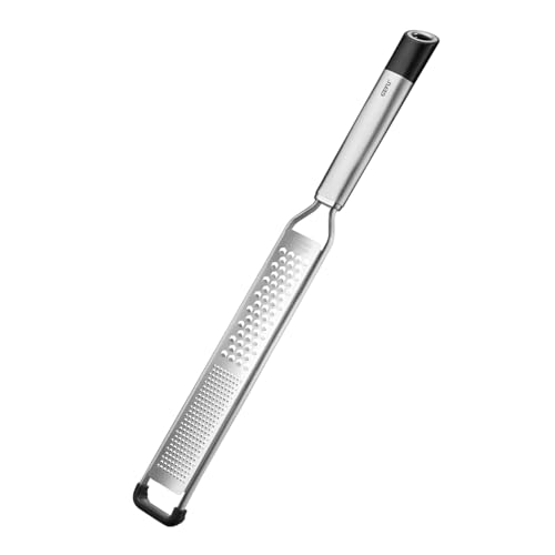 GEFU Fein- & Grobreibe PRIMELINE | DIAMOND LASER CUT, Edelstahl, 2 Reibeflächen innengewölbt | Für Zitrus, Muskat, Käse, Schokolade | Spülmaschinengeeignet