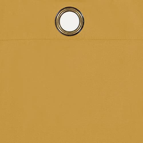 Image of ECLIPSE Blackout Curtains for Bedroom - Microfiber 42 inch x 84 inch Thermal Insulated Single Panel Grommet Top Room Darkening Curtains for Living Room, Ochre