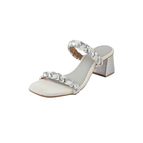Image of Metro Women's Double Strap Block Heeled Sandals
