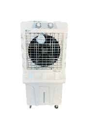 120L Desert Air Cooler WITH Front Loking Commercial Grade Wheels for Home (NOVA 120,White-Grey)|Anti-Bacterial Honeycomb Pads|High-Speed | 230V