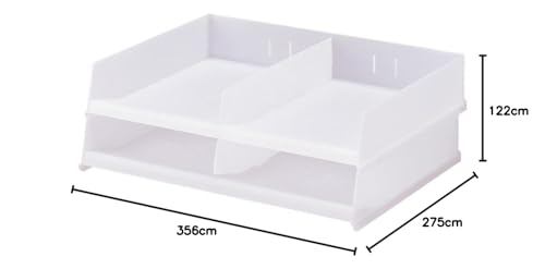 Bac à courrier A4 Lihit Lab empilable pour optimiser l'espace de bureau - 5