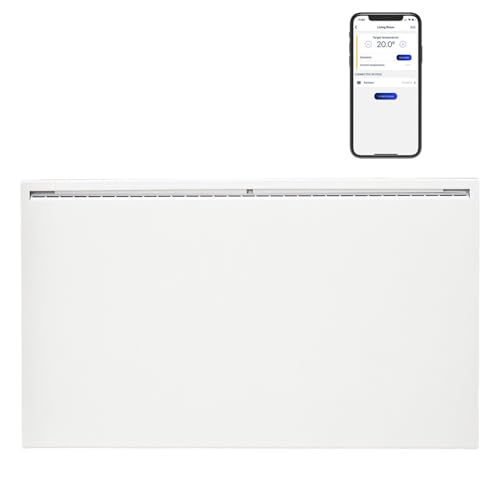 Adax Famn Smart Home Electric Panel Heater - Energy Efficient WiFi App Control, Thermostat, Timer, Anti Frost, Bathroom IP24, Wall Mounted, Small/Medium Room, Silent, ECO ERP Lot20 400w