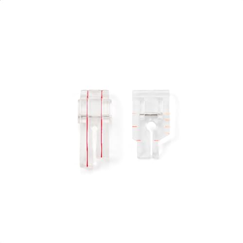 Set de 2 Piezas Prensatelas para Costura 1/4" Transparente miniatura 3