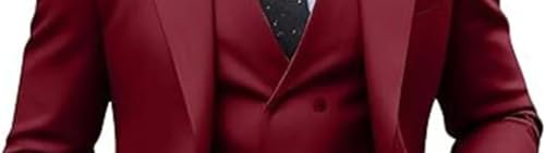 Men 3-Piece Single Breasted Suit Wedding Groom Slim Fit Blazer Vest Pants Formal Outfit2